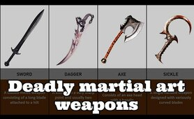 Martial Arts Weapons List